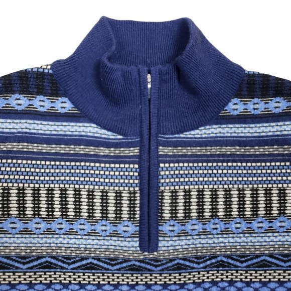 Krimson Klover Erika Mock Neck 1/4 Zip Wool Blend Sweater Size S - Picture 2 of 7